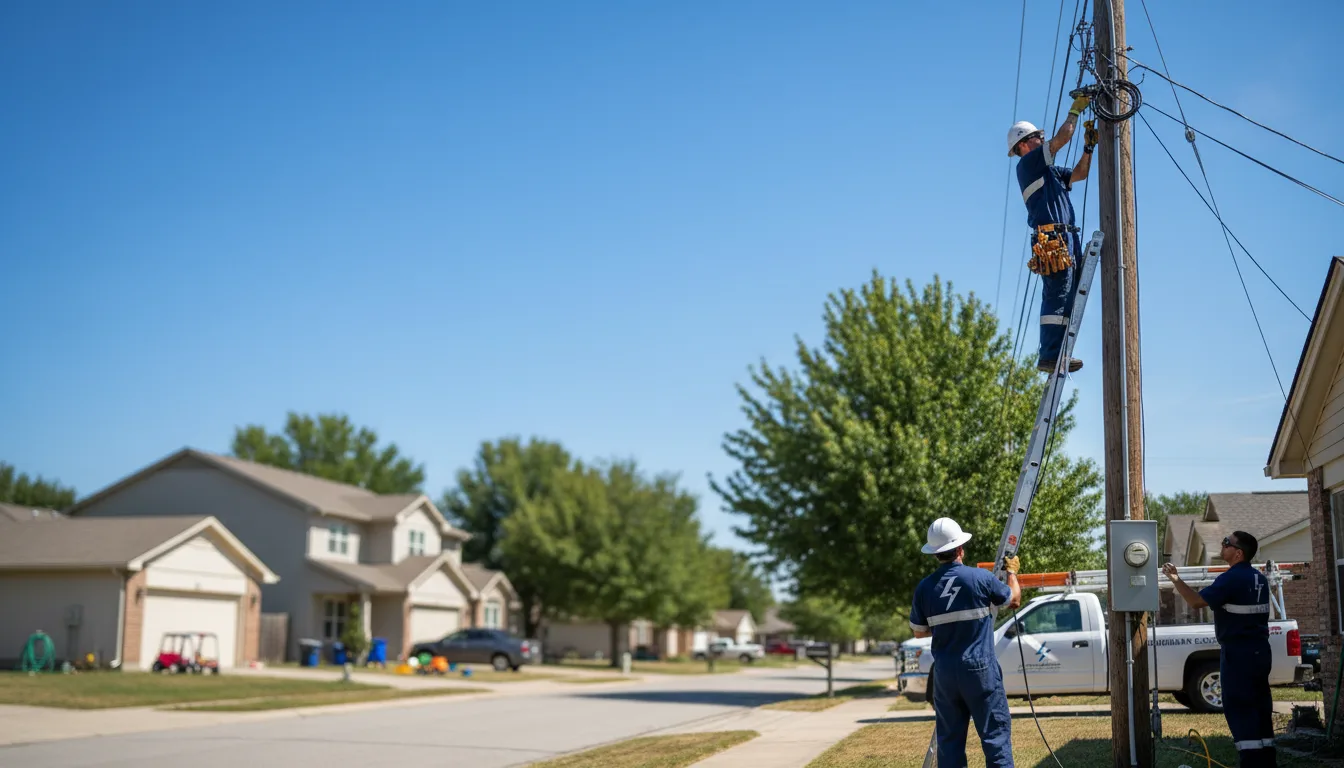 Residential electrician providing installation services in Bucklin, KS